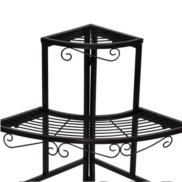 2x Outdoor Indoor Plant Stand Garden Metal 3 Tier Planter