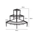 2x Outdoor Indoor Plant Stand Garden Metal 3 Tier Planter