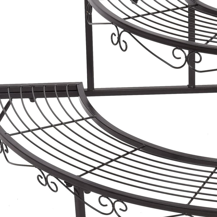 2x Outdoor Indoor Plant Stand Garden Metal 3 Tier Planter
