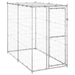 Outdoor Dog Kennel Galvanised Steel With Roof 110x220x180