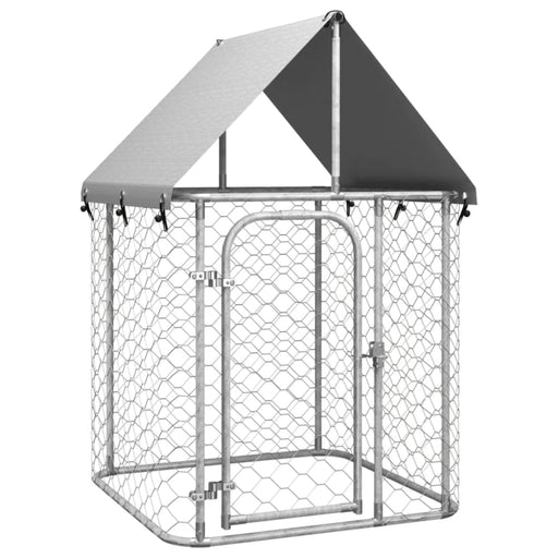 Outdoor Dog Kennel with Roof 100x100x150 Cm Oioakp