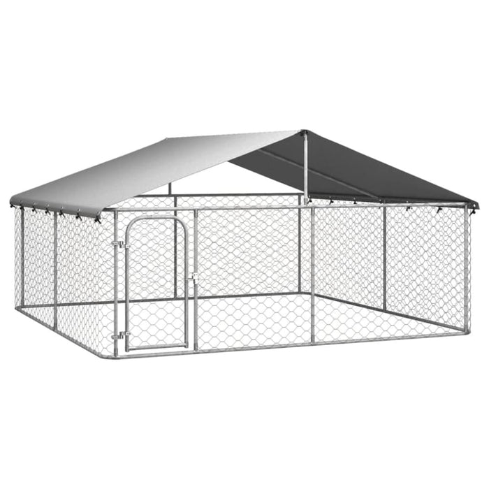 Outdoor Dog Kennel with Roof 300x300x150 Cm Oiopbo