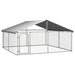 Outdoor Dog Kennel with Roof 300x300x150 Cm Oiopbo