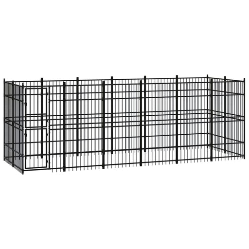 Outdoor Dog Kennel Steel 11.06 M² Tbkiklb