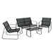 Outdoor Lounge Setting Garden Patio Furniture Textilene