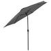 Outdoor Parasol with Metal Pole 300 Cm Anthracite Aaakk