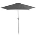 Outdoor Parasol with Metal Pole 300 Cm Anthracite Aaakk