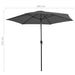 Outdoor Parasol with Metal Pole 300 Cm Anthracite Aaakk