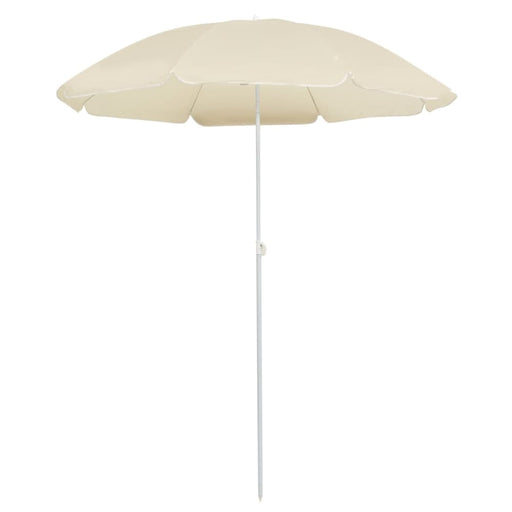 Outdoor Parasol With Steel Pole Sand 180 Cm Toppti