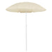 Outdoor Parasol With Steel Pole Sand 180 Cm Toppti