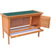 Outdoor Rabbit Hutch 1 Layer Wood Oibopi