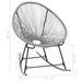 Outdoor Rocking Moon Chair Grey Poly Rattan Gl166
