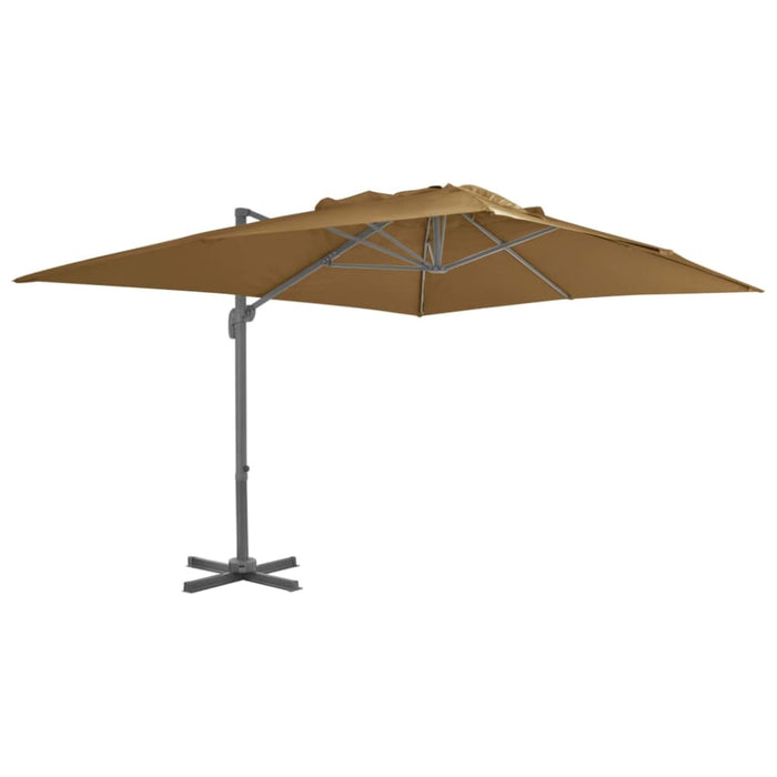 Outdoor Umbrella With Portable Base Taupe Xiltak