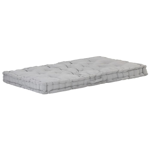Pallet Floor Cushion Cotton 120x80x10 Cm Grey Anlin