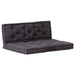 Pallet Floor Cushions 2 Pcs Cotton Black Tbptlta