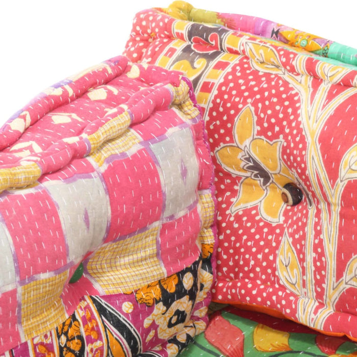 Pallet Sofa Cushion Multicolour Fabric Patchwork Xniixx