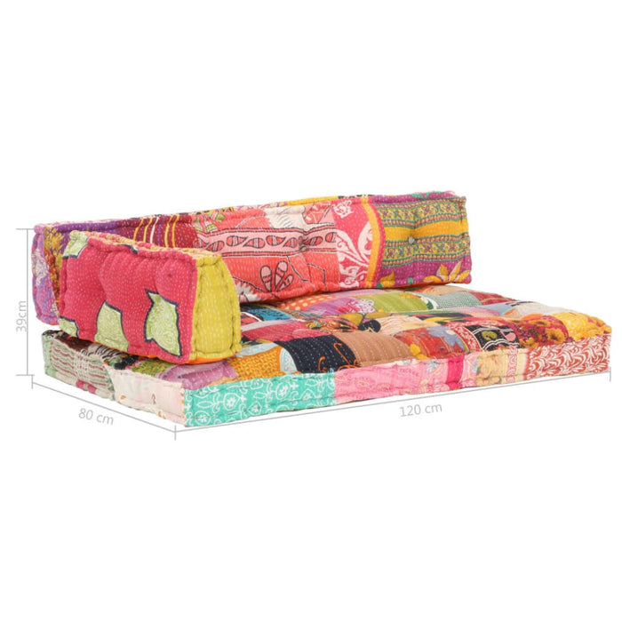 Pallet Sofa Cushion Multicolour Fabric Patchwork Xniixx