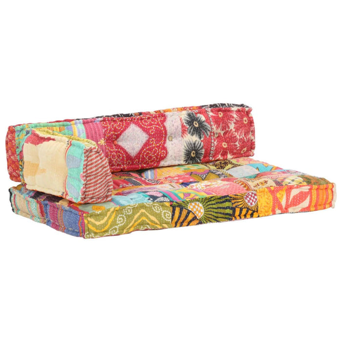 Pallet Sofa Cushion Multicolour Fabric Patchwork Xniixx
