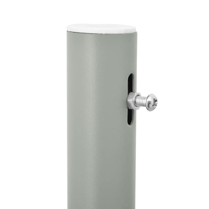 Patio Retractable Side Awning 100x300 Cm Grey Antia