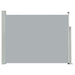 Patio Retractable Side Awning 140x500 Cm Grey Antkn