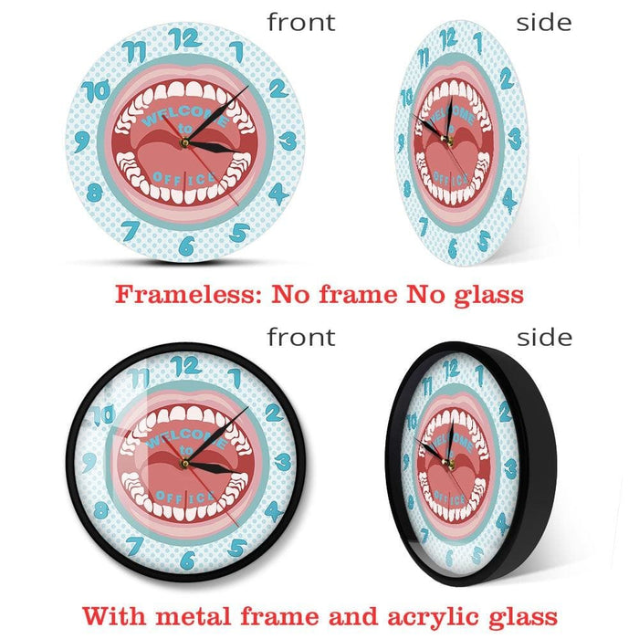 Personalized your Name Dentist Wall Clock Custom Hygienist