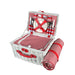 Picnic Basket Set Baskets 4 Person Wicker Outdoor Insulated