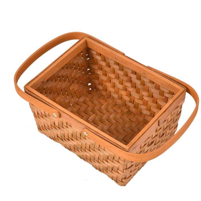 Picnic Basket Wicker Baskets Outdoor Deluxe Gift Storage