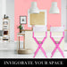 Pink Folding Tall Chair Dark Humor Movie Director 75cm