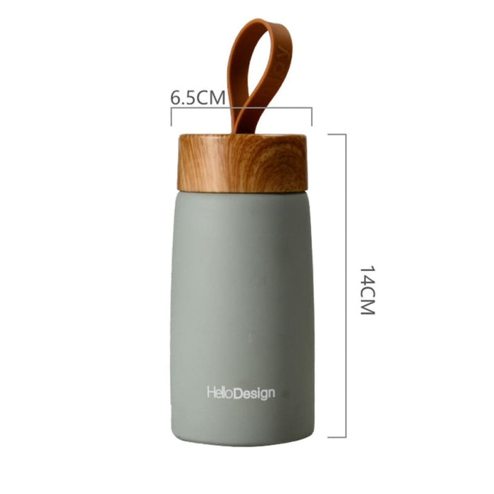 Plain Design Portable Vacuum Flask Mini Thermos Bottle