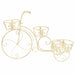 Plant Stand Bicycle Shape Vintage Style Metal Xapkto