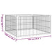 Dog Playpen 4 Panels Black 100x50 Cm Powder-coated Steel