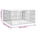 Dog Playpen 4 Panels Black 100x50 Cm Powder-coated Steel