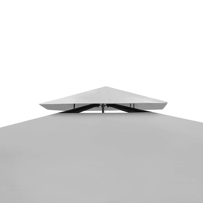 Poly Rattan Gazebo With Cream White Roof 3 x 4 m Aoapx