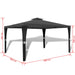 Poly Rattan Gazebo with Dark Grey Roof 3 x 4 m Aoapt