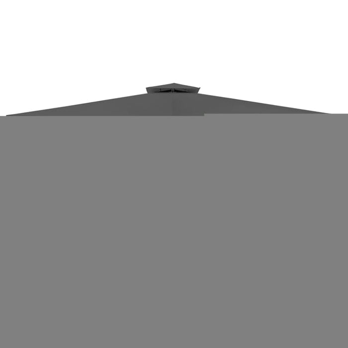 Poly Rattan Gazebo With Dark Grey Roof 3 x 4 m Aoapt