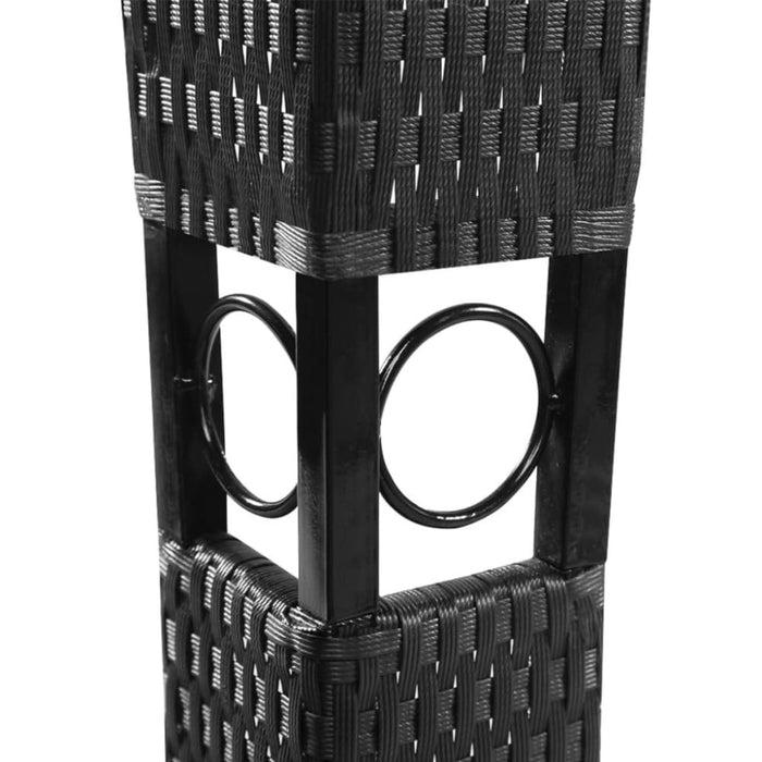 Poly Rattan Gazebo with Dark Grey Roof 3 x 4 m Aoapt