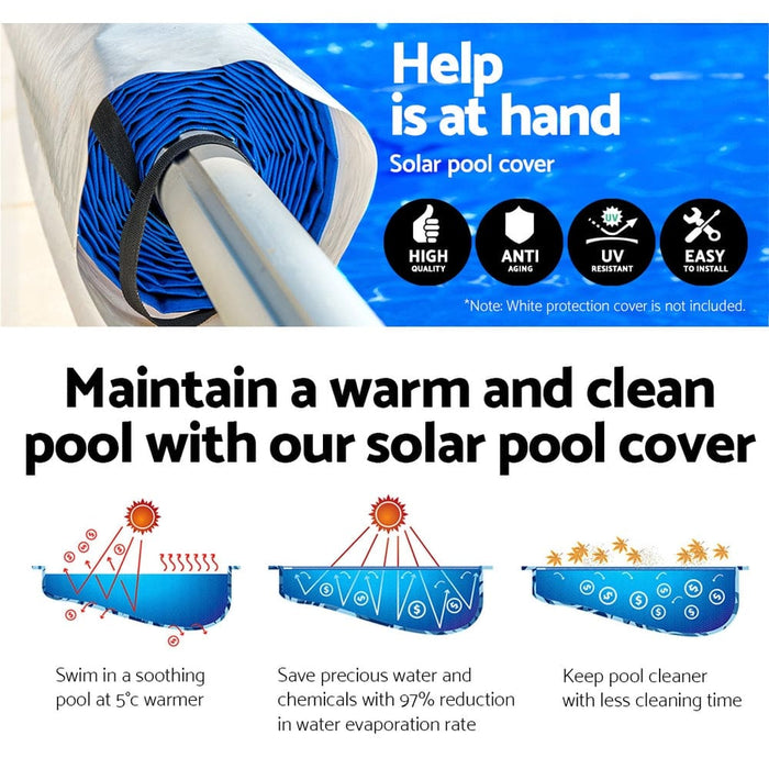 Pool Cover Roller 500 Micron Solar Blanket Swimming Bubble