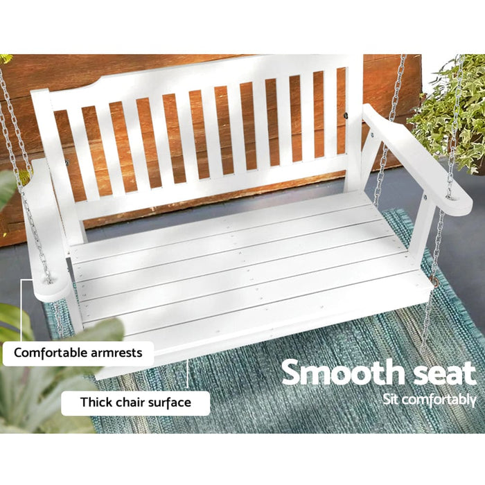 Porch Swing Chair with Chain Garden Bench Outdoor Furniture