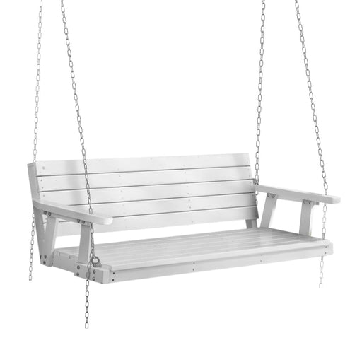 Porch Swing Chair With Chain Outdoor Furniture 3 Seater