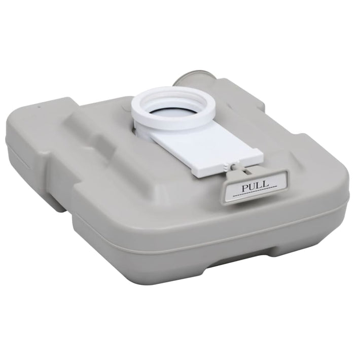Portable Camping Toilet Grey 10 + 10 l Tbotl