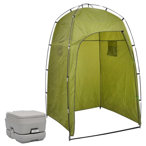 Portable Camping Toilet with Tent 10 + 10 l Tbnonkb