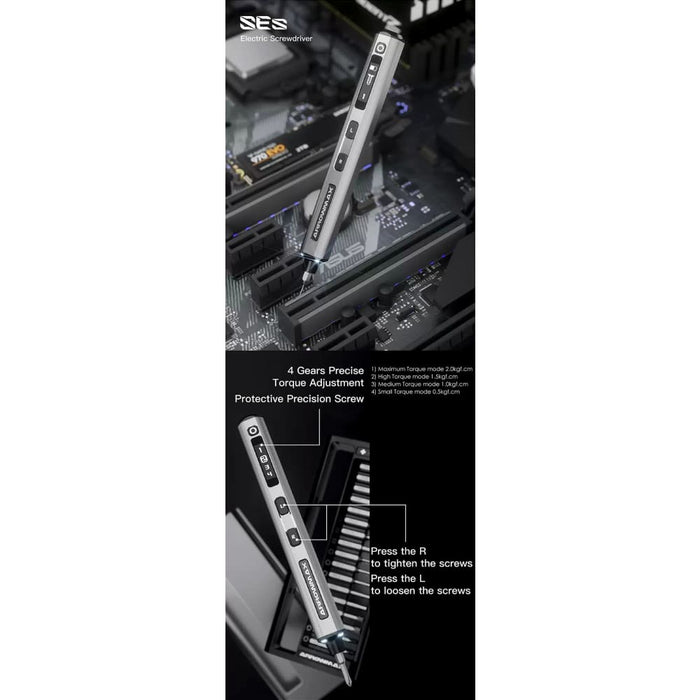 Portable Cordless Oled Display Electric Screwdriver Set