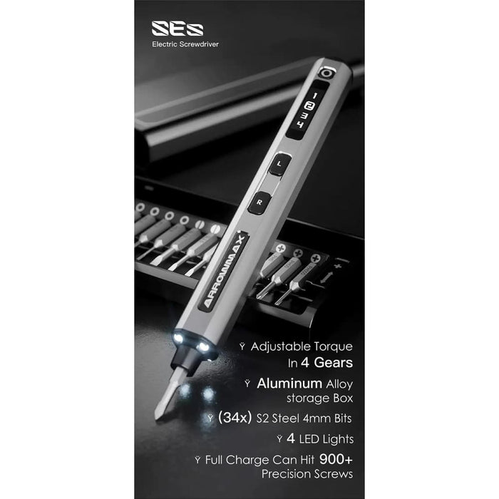 Portable Cordless Oled Display Electric Screwdriver Set