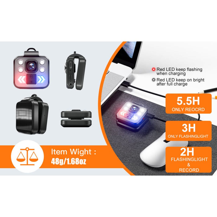 W8 Portable Led Flashlight Small Recording Camera