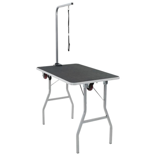 Portable Dog Grooming Table With Castors Oibxop