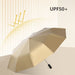 Portable Luxury Automatic Gold Coating Umbrella