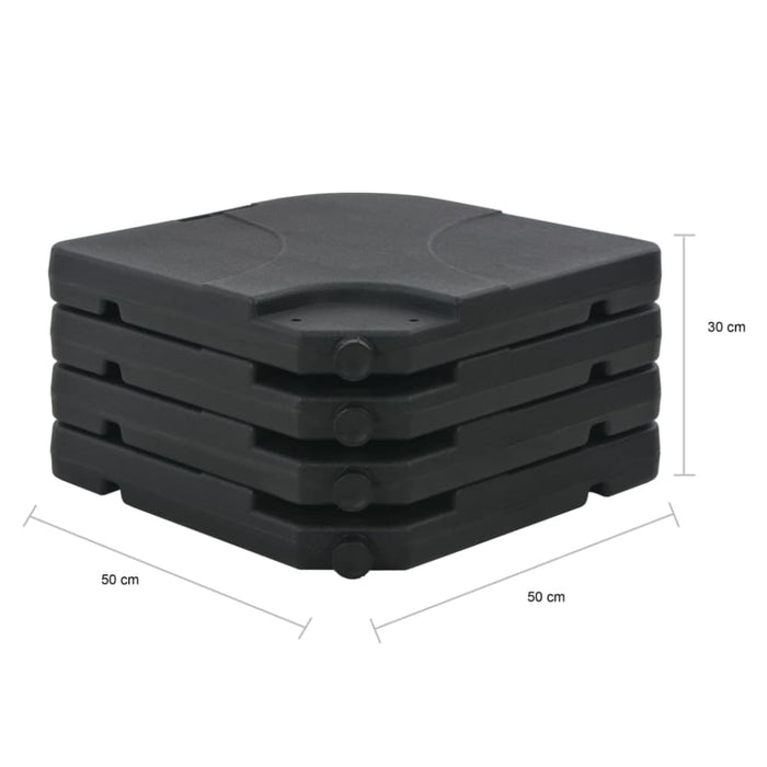 Portable Parasol Base Sand Water Filled 60 l Aoloo