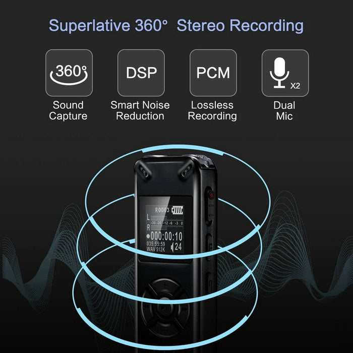 Portable Mp3 Professional Smart Digital Voice Audio Recorder