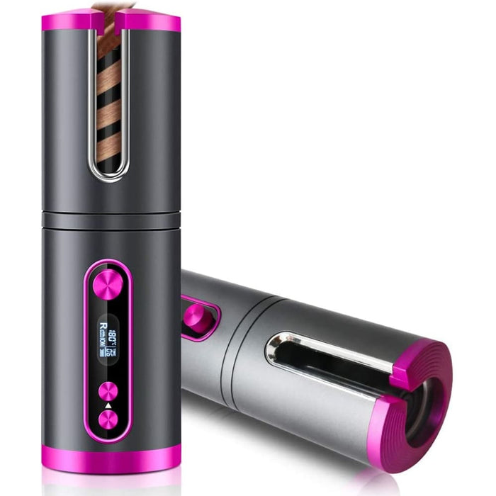 Portable Wireless Automatic Hair Curler for Travel with Led