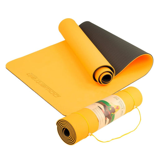 Powertrain Eco-friendly Tpe Pilates Exercise Yoga Mat 8mm